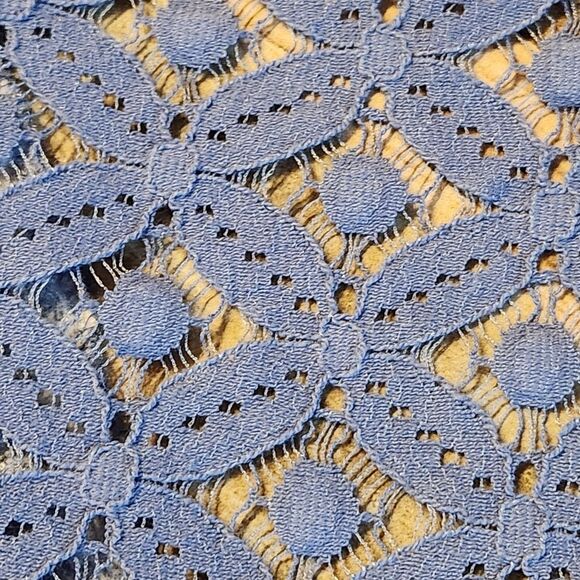 🔺️Anthropologie Fig & Flower Blue Embroider Floral Button Front Top Size 1X - Picture 4 of 11